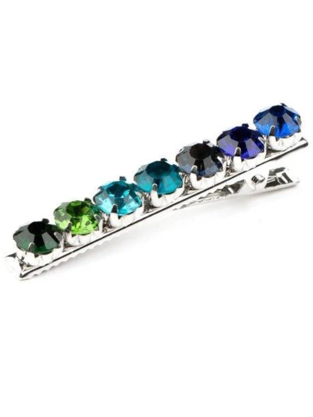 🔵🟢🟣 “BEDAZZLING BEAUTY” MULTI (BLUE) HAIR CLIP ~ PAPARAZZI❗️ 🟣🟢🔵